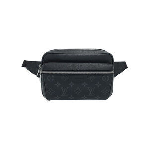 Louis Vuitton Taiga Black Leather Rama Bum Bag Outdoor Body